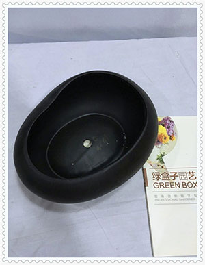 绿盒子高档花盆黑色经典
